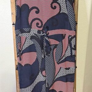 Theory Geometric Patterned Dress - Red, Blue, White